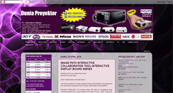 Desktop Screenshot of dunia-proyektor.com
